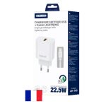 Adaptateur secteur USB-A / Lightning (22.5W)