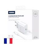 Adaptateur secteur USB-C/Type C vers Lightning